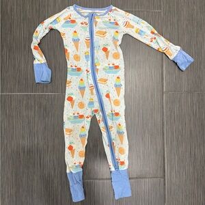 Little Sleepies - Blueberry Ice Cream Social Bamboo Zippy 12-18m